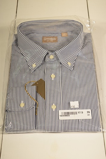 Gitman Navy Stripe Dress Shirt