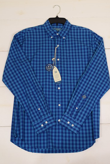 Castaway Nautical Patch Madras Dress Shirt