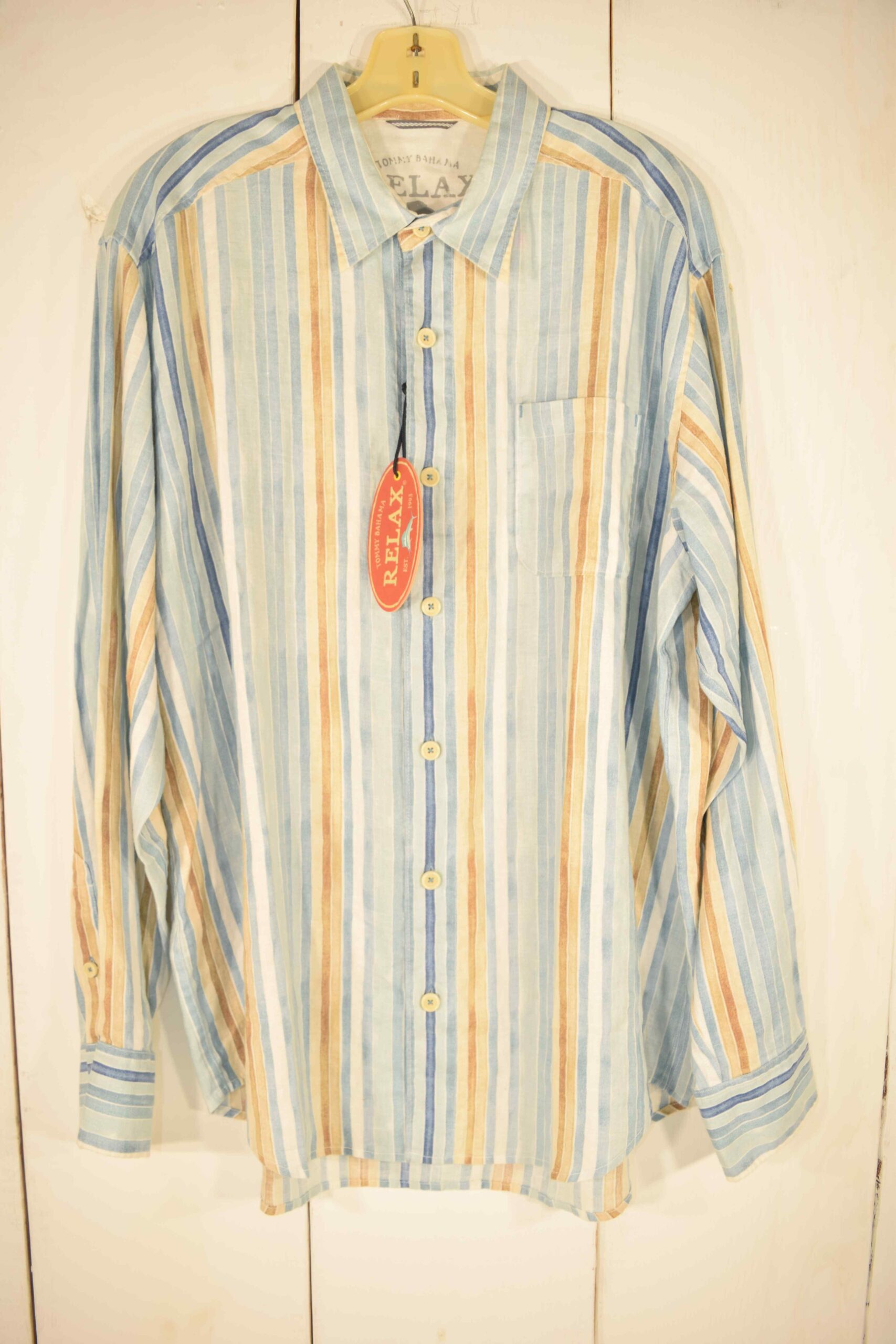 Tommy Bahama Blue/Yellow/Gray Flannel