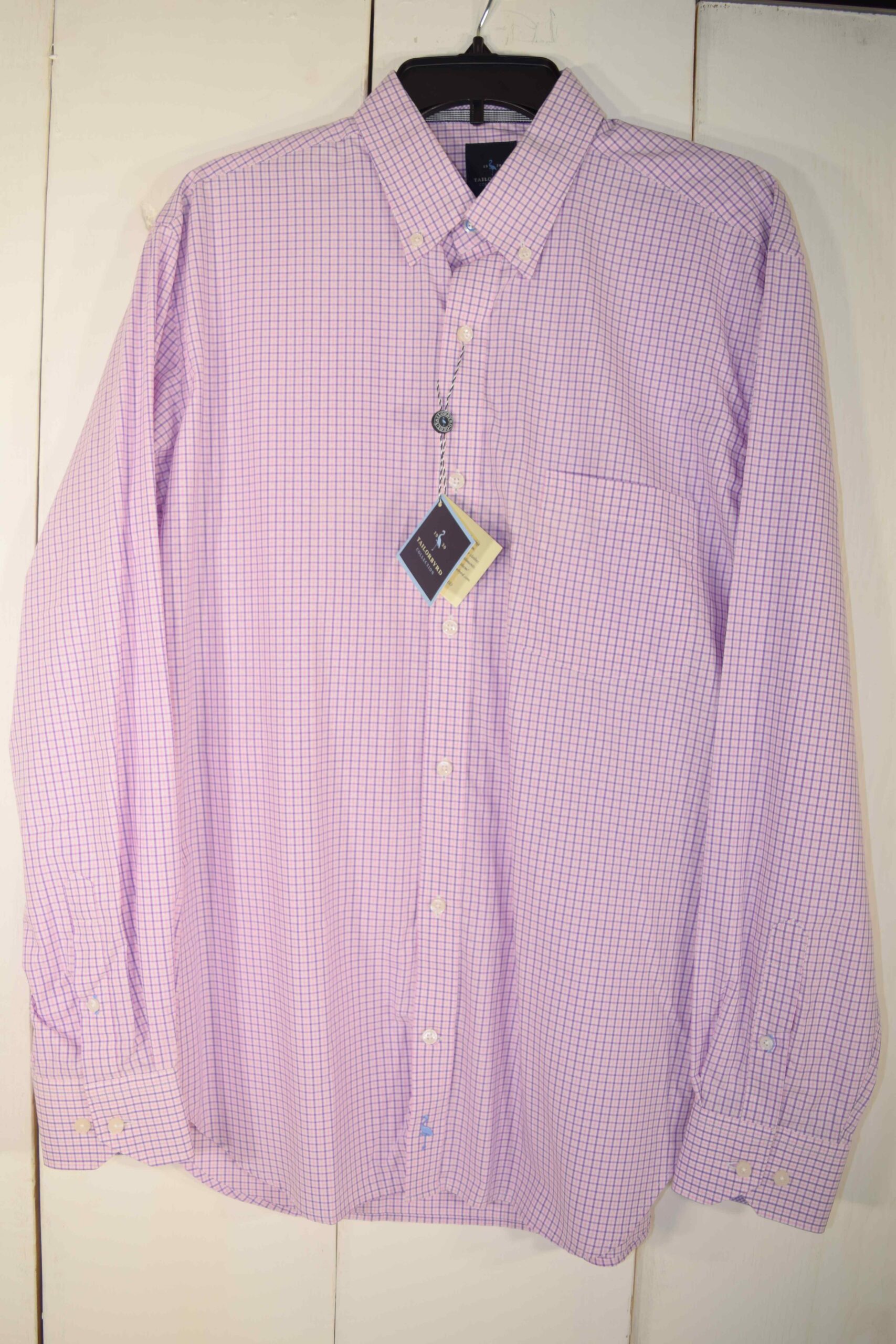 TailorByrd Fuschia/Blue/White Plaid Shirt