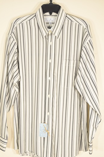 Enro Black/Gray/White Stripe Dress Shirt