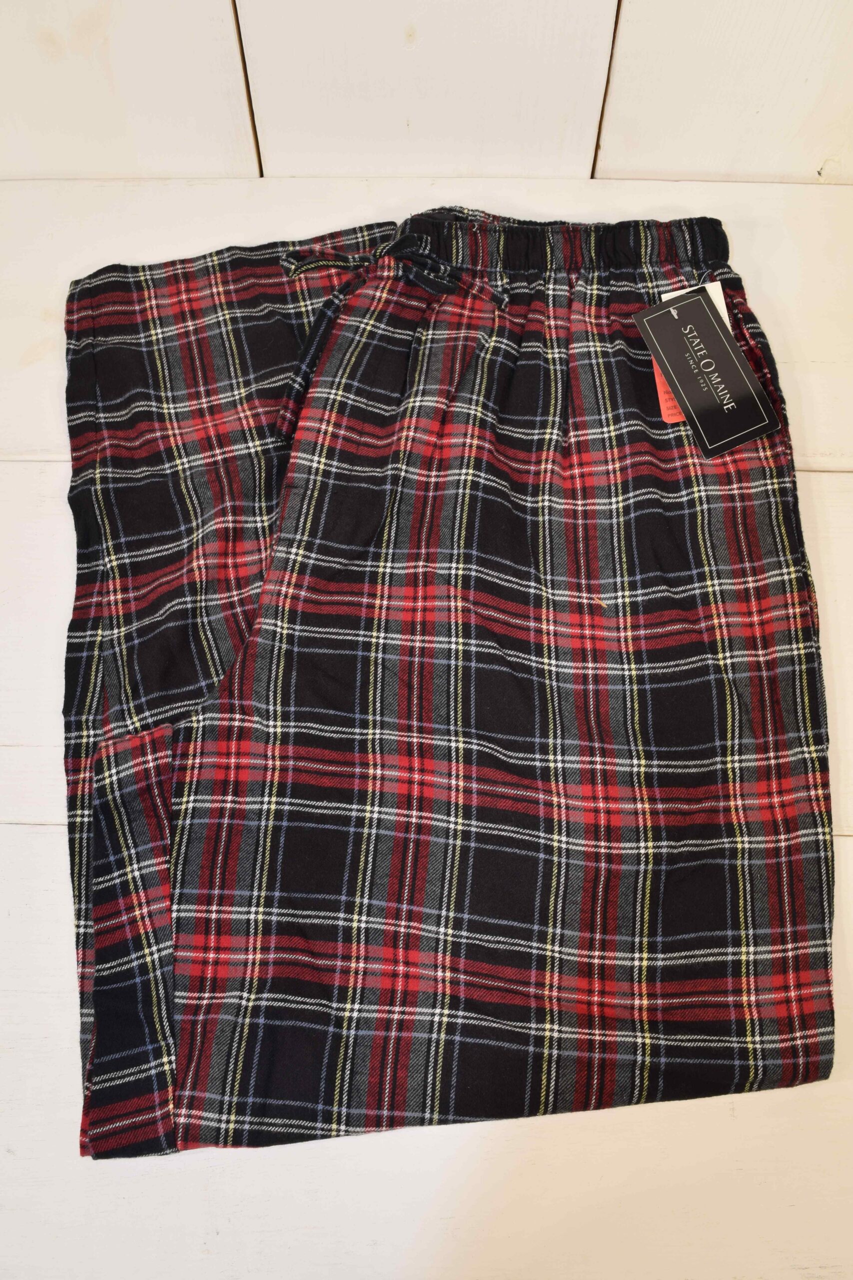 State O Maine Black/Red Flannel Pants