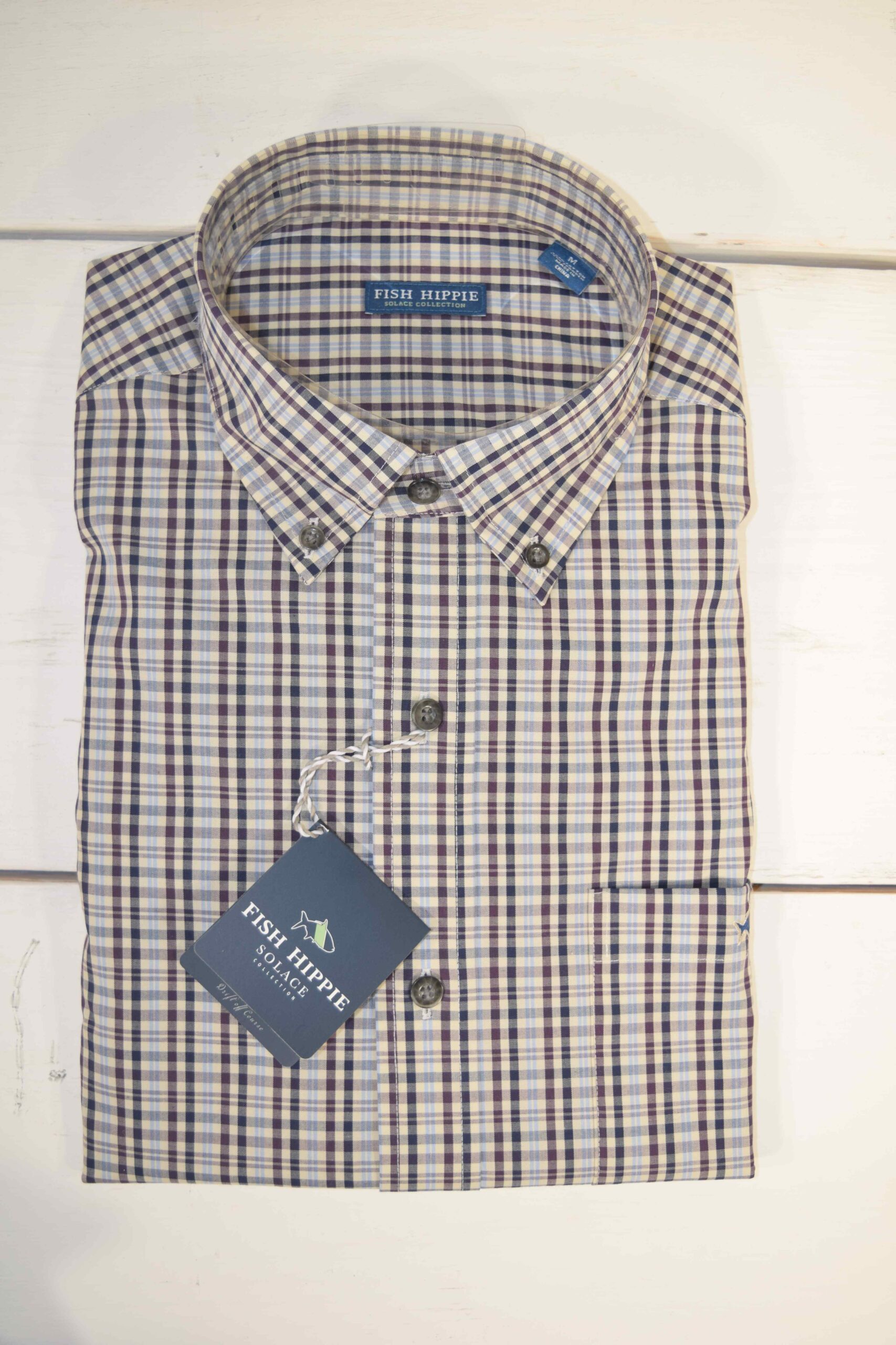 Fish Hippie Parks Grove Mulberry Dress Shirt