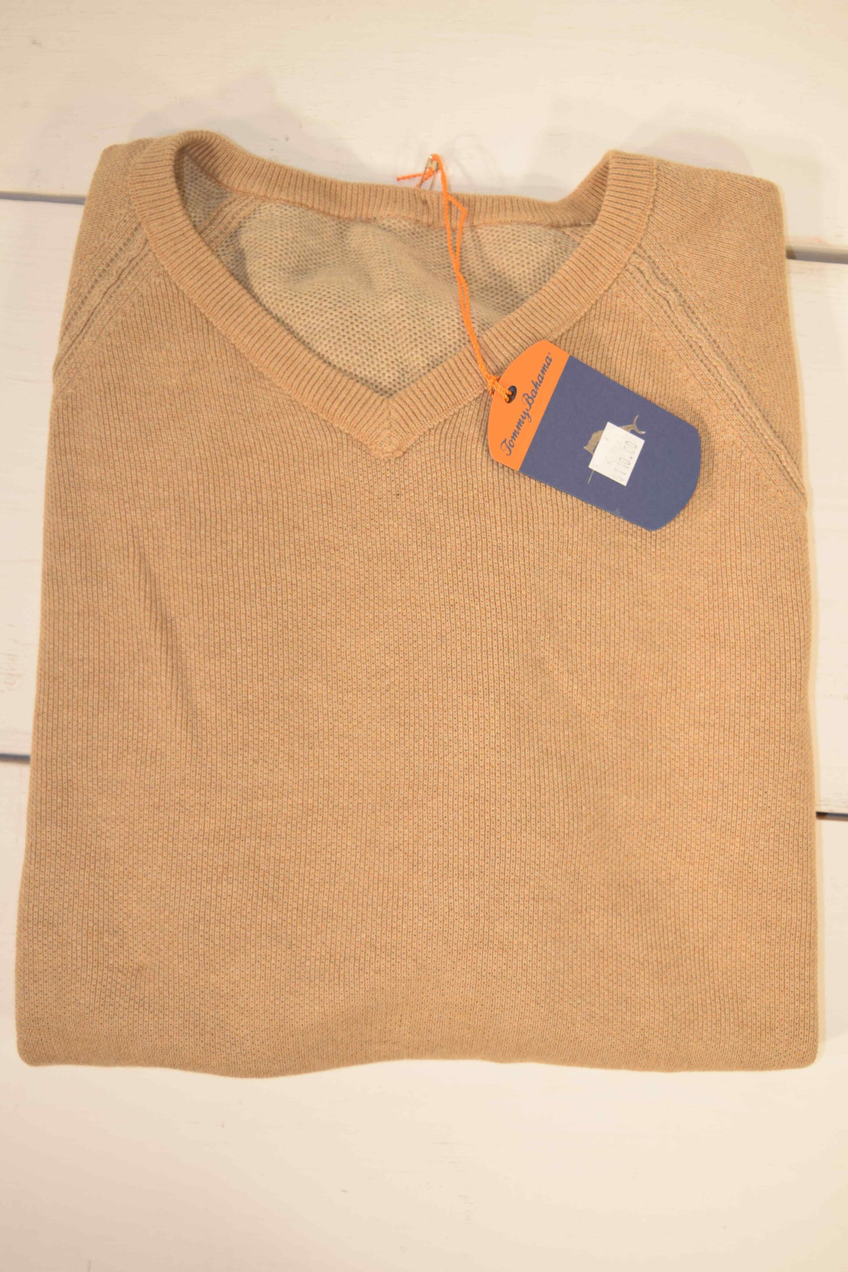 Tommy Bahama Brown V Neck Sweater