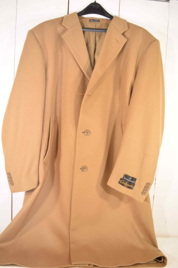 Jean Paul Germain Long Sander Brown Wool Coat