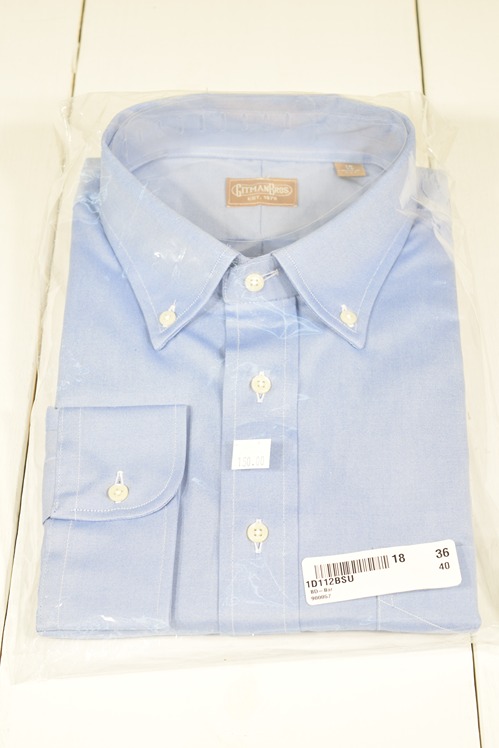 Gitman Blue Cotton Dress Shirt