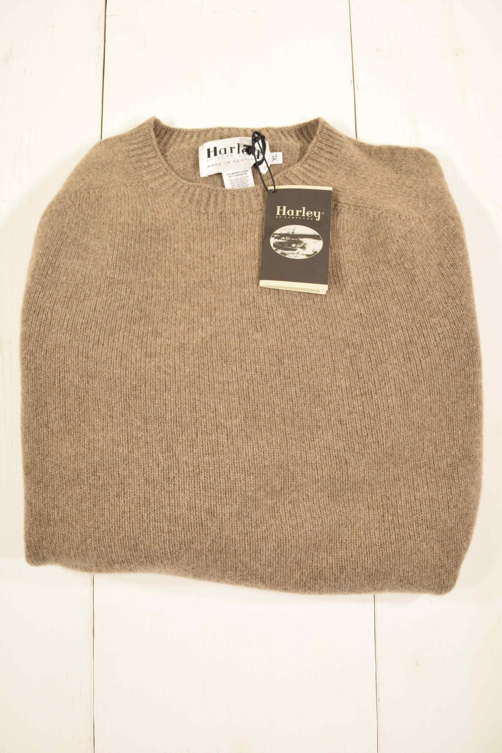 Harley of Scotland Feltro Merino/Cashmere Sweater | Hardwick and