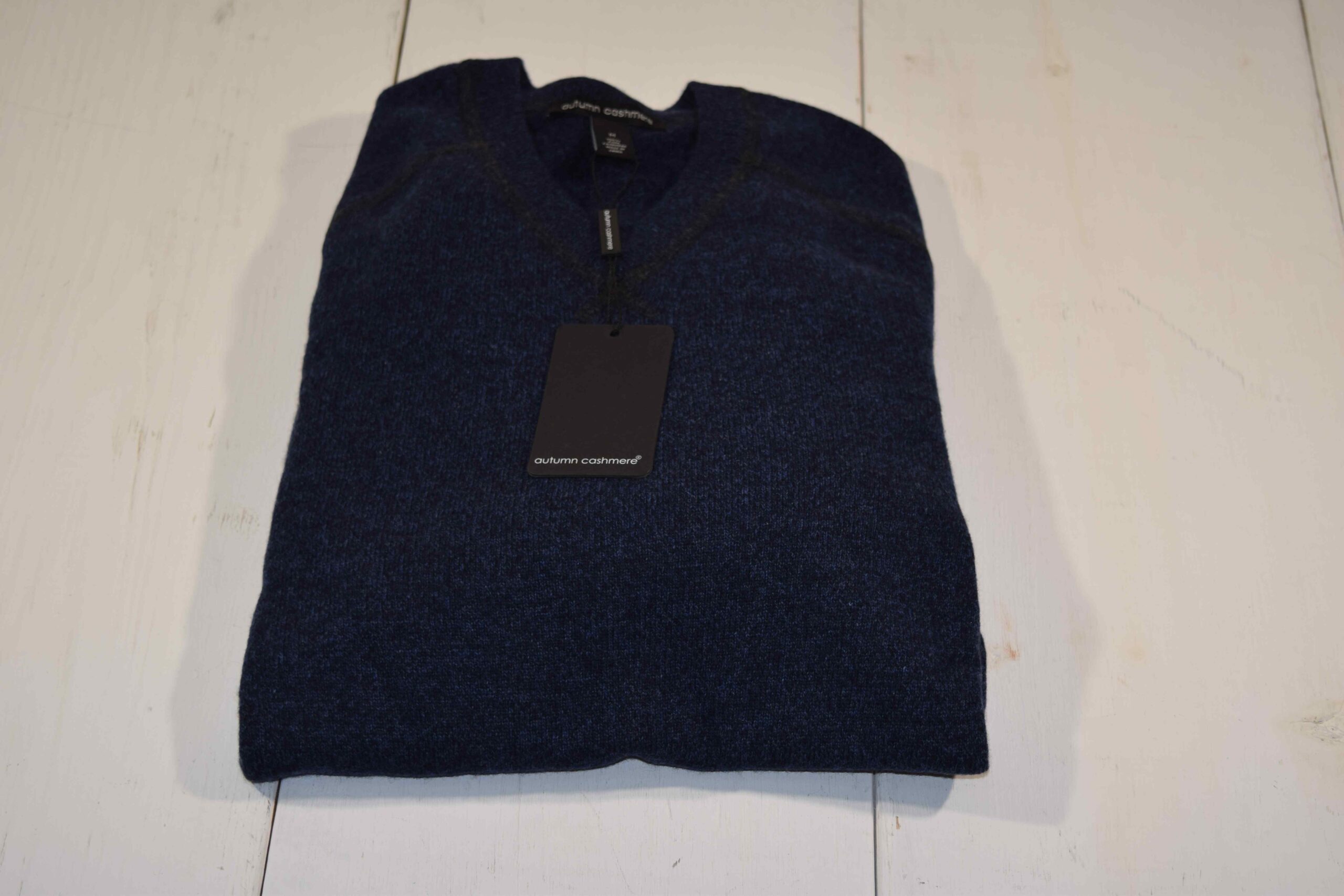 Autumn Cashmere Midnight Coverstitch Panel Sweater