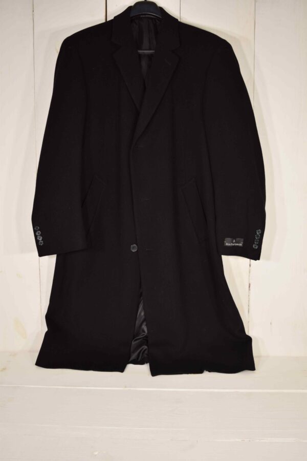 Jean Paul Germain Long Black Wool Coat