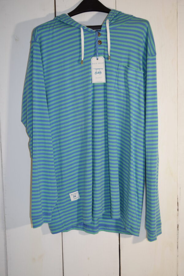 Bald Head Blues Blue/Green Hoodie
