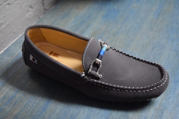 Riomar Gray Deck Driver Shoes