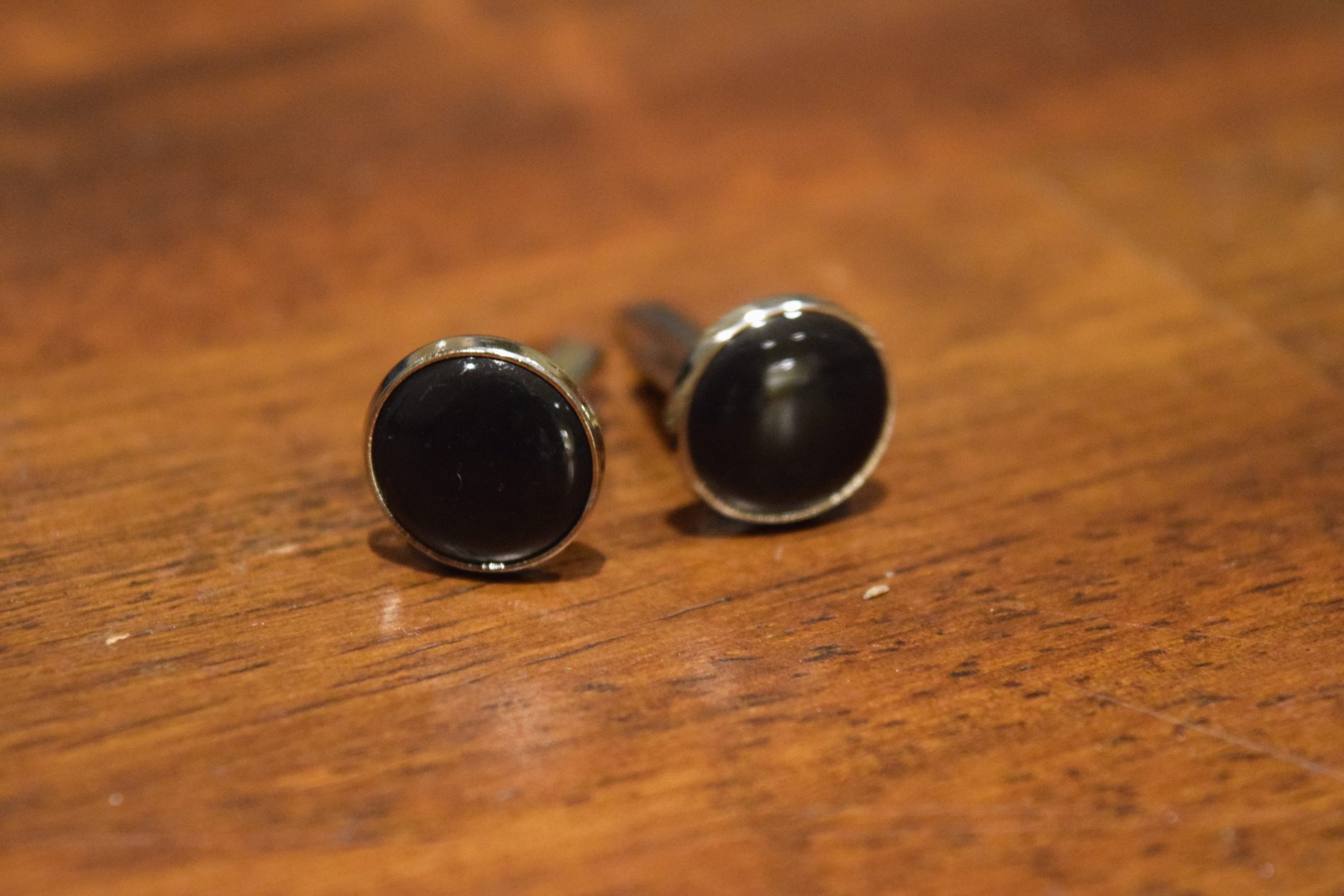 Ollie Black Face Cufflinks