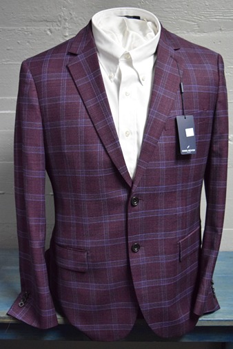 Daniel Hechter Cranberry Dark Purple Sport Suit Coat