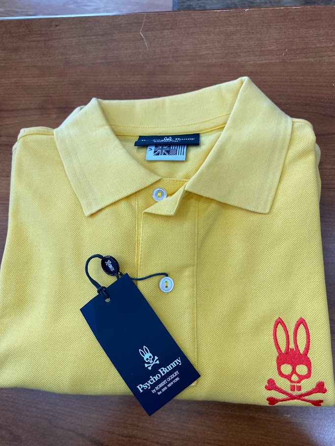 Psycho Bunny Polo Yellow